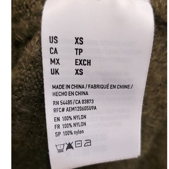 American Eagle Forest Green Button Down Cardigan With Pockets Size xs - Picture 4 of 5